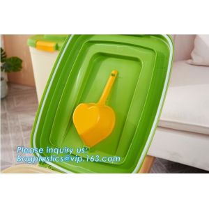 PP plastic type and stocked eco-friendly feature Round pet food container with