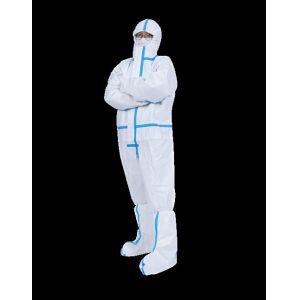 Good Filtration Medical Coverall Suit Performance Moisture Permeable