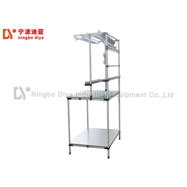 Polished Surface Stainless Steel Mobile Workbench Anti Static Heavy Duty Metal