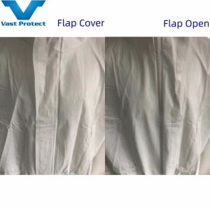 Disposable Breathable Jumpsuit Style Microporous Protective Coverall for