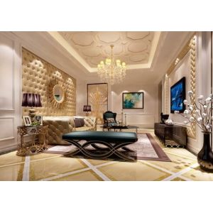 Integrated Wall Decoration Panel WPC Wall Cladding Flat For TV Background