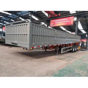 China No ABS Anti-lock Braking System Capacity Box Semi Trailer With Flatbed Construction on sale