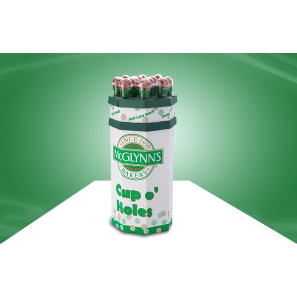 8 Faces Recyclable Corrugated Cardboard Dump Bins Glossy / Matt PP Lamination