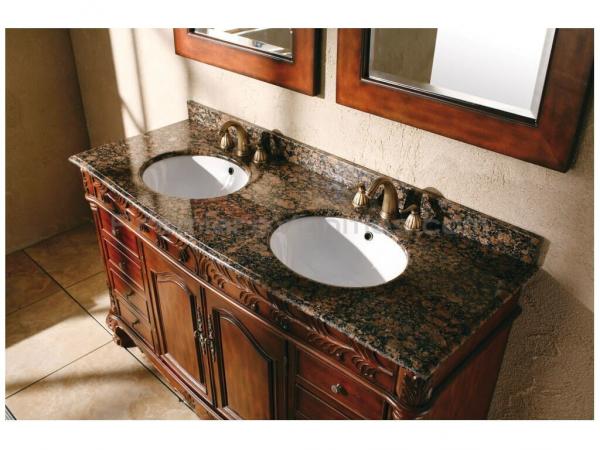 Quality Ogee Edge Granite Bathroom Countertops , Baltic Brown Granite Countertops wholesale