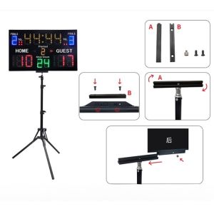 Indoor Sports Wireless Remote Control Led Score Board with DC12V Infrared Touch