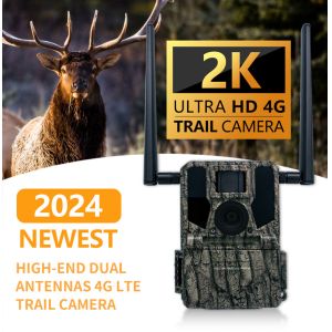 4G Wireless Trail Camera Hidden Camouflage KW897 with Dual Antennas Night Vision