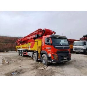 Used Concrete Pump Truck Construction Machinery 67m Volvo and Cylinder Type