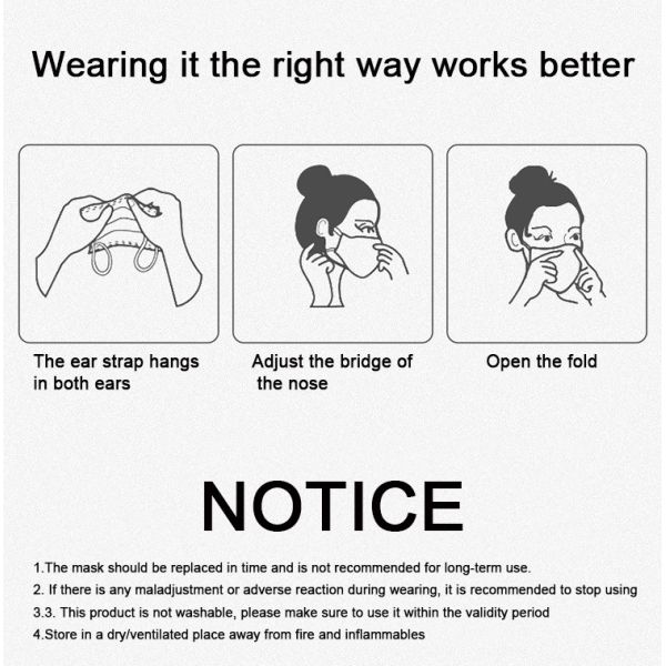 Breathable Disposable Dust Mask , FFP2 N95 Disposable Respirator Anti Fog