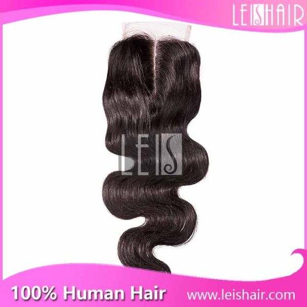 top grade virgin brazilian middle parting body wave lace closure