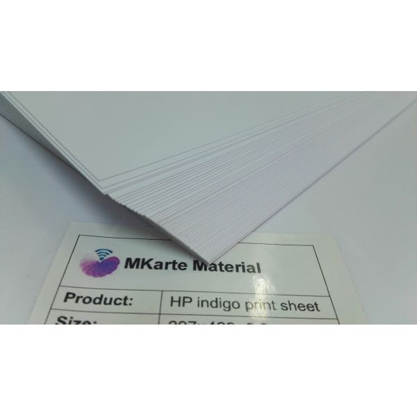 Anti Aging 0.40mm 4.5N/Cm Printed Pvc Sheet For MGI Printer
