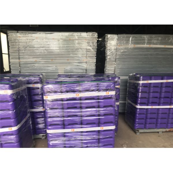 5 Year No color fading Temp Fence Base and Temporary Fence Panels 60mmx150mm diameter 3.80mm AS4687-2007 standard