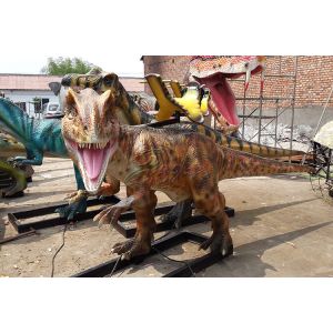 China Soft Silicone Rubber Animatronic Dinosaur Ride On Site Installation Available on sale