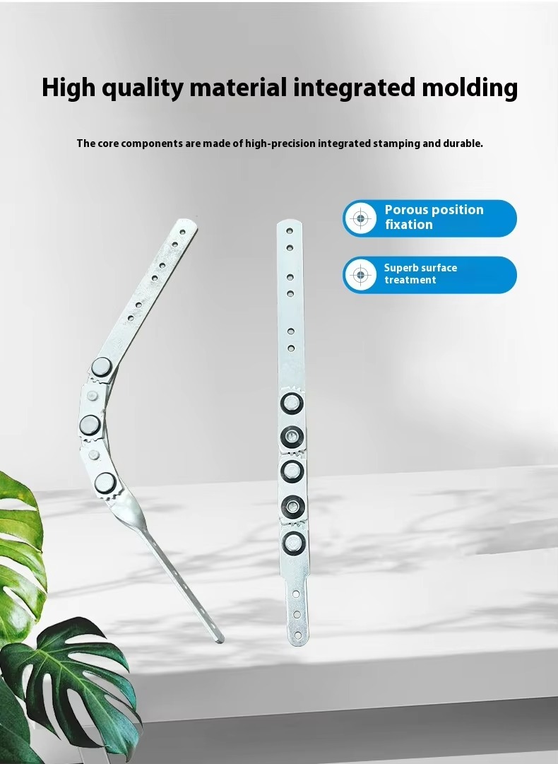 Adjustable Angle Sofa Headrest Hinge Multi-Gear Folding Hinge for Kitchen Bedroom School-Steel Metal Furniture Living Room