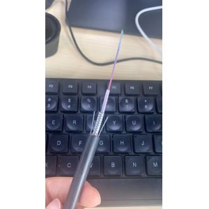 China GYXTW Uni-tube Armored Overhead Fibre Optical Cable 2 4 6 8 12 24 Core Fiber Optic Cable on sale