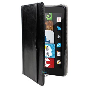 multi-function leather tablet book cases with wallet card slots for Frie HD 6