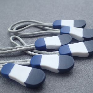 Plastic Embossed Zipper Slider Puller For Handbag