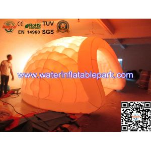 Lighting Inflatable Luna Tent For Party , Light Dome Tent Inflatable Igloo