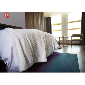 Silky Haired Plush Fur bedding 100% Polyester Double Layer Faux Fur with