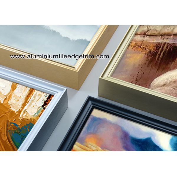 Superior Aluminium Picture Frame Moulding Profiles With Concave Surface