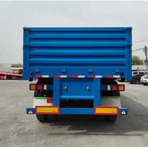 3 Axles Sidewall Open Bulk Cargo Transport Semi Trailer With Van Type 1840mm