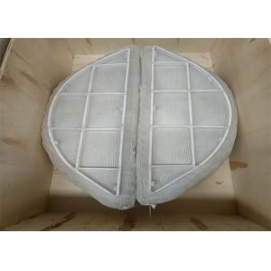 PTFE Filtered Metal Plastic Embedded Mesh Pad Mist Eliminator 144Kg/m3