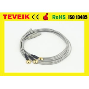 China Medical Factory of Neurofeedback EEG Cup Electrode Cable with Gold Plated Copper, TPU Material on sale