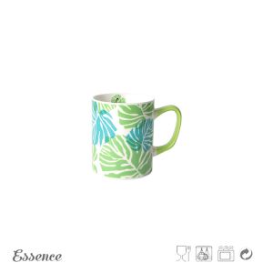 Bulk Custom Printed Coffee Mugs , Decal Printing Floral China Tea Cups