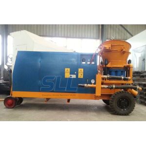 Diesel Engine Drive Dry Shotcrete Machine Four - Point Clamping Device