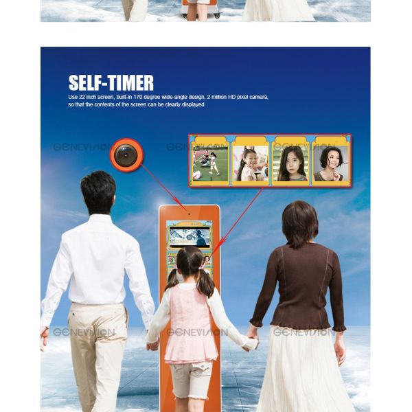 21.5 Inch School Digital Signage monitor with camera / android system all in one PC