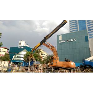 3600kg Clamshell Telescopic Arm Hydraulic Cylinder Wire Rope Max. Digging Radius