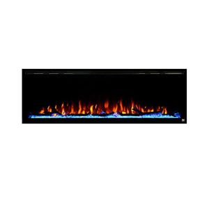 Heating Function Decor Flame 3D Electric Linear Fireplace Stove Customized Logo Acceptable