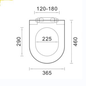 Polypropylene Wc European Plastic Toilet Seat Cover With Sustainable Characteris