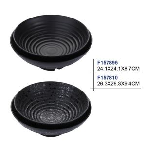 Round Shape Melamine Soup Bowl With Customizable Custom Customizable LOGO