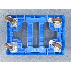 Professional Plastic Dolly Cart Mover Pp Wheel Reinforced Frame Smooth-Glide