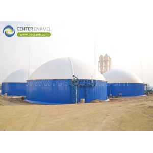 Cheap Superior Corrosion Resistance Glass Lined Steel CSTR Tanks for Biogas Projects for sale