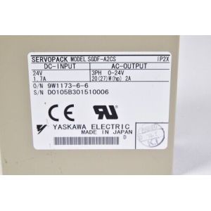 Yaskawa SGDF-A2CS AC SERVO AMPLIFIER 1.7/2A 0-24V 20W 3 PHASE NEW