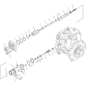 708-2G-00800 708-2G-00801 708-2G-01081 For Komatsu Loader WA600-6 Hydraulic Pump