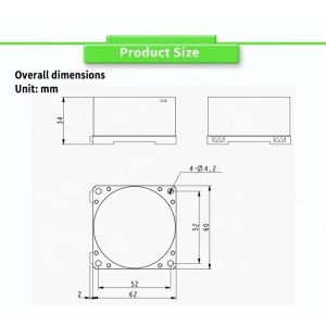 Customizable UNIVO UBTMT200Y Three-axis MEMS Gyroscope for Stabilization