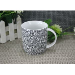 300ml Super White Porcelain Mugs With Decal FDA And CA65 Approved