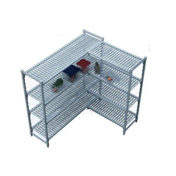Quality Durable Heavy Duty Plastic Shelving Vented / Slotted Angle Shelving Rust - Proof wholesale