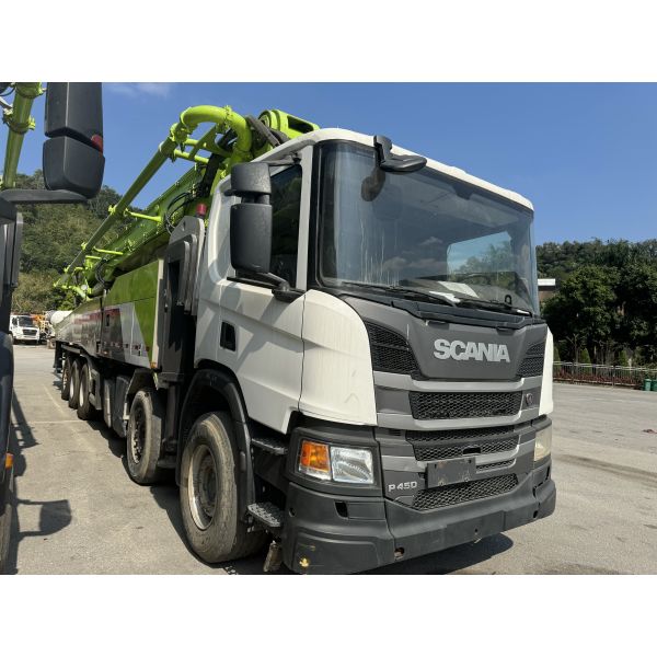 Quality Second Hand 63m 2020 Zoomlion Mounted Concrete Pump Scania Chassis ZLJ5541THBSE wholesale