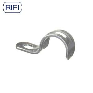 Galvanized Steel EMT Conduit Fittings One Hole Strap Elcectrical