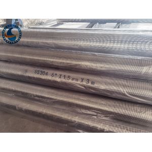 SS304 6-5/8" 1.5mm Slot Water Well Screen For 300M Depth Water Wells