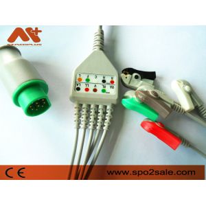 Sirecust Sery Siemens 10 Pin Cable Direct Connect 5 Lead ECG Cable Clip