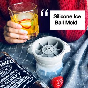 Round Sphere Ice ball Cube Maker Silicone Tray Silicon Whiskey Mold For Drinks