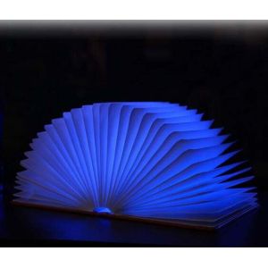 PU Cover 360 Degree Adjustable Rechargable Book Shape Light For Gift