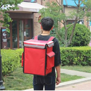 Geometric Pattern Cooler Backpack Reusable Cup Carrier for Food and Drink