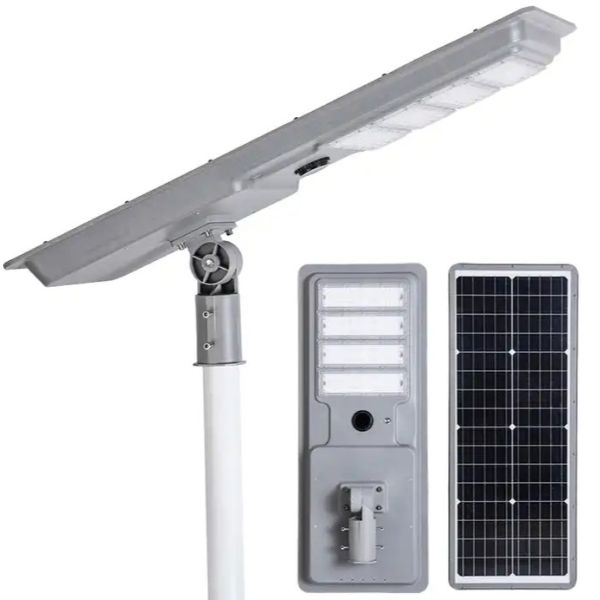 Quality 50W 80W 100W 8m Solar Street Light System Dusk To Dawn Integrated Led Solar Lights wholesale