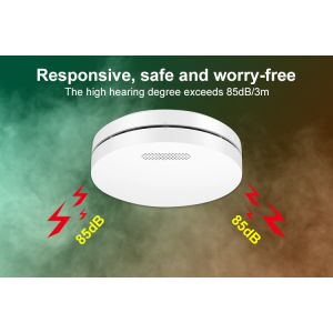 10 Year 85 DB Fire Alarm Smoke Detector Security Precise Induction Smoke Alarm