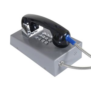 Grey Corrosion Resistance Vandal Proof Telephone With ABS Material Handset